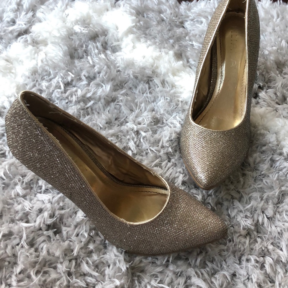Gold heels